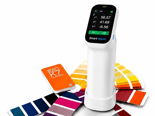 Smart Wand device with colour fan decks